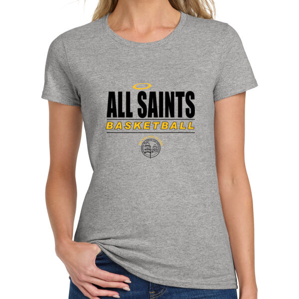 All Saints CYO Basketball Ladies Heavy Cotton 100% Cotton T Shirt Thumbnail