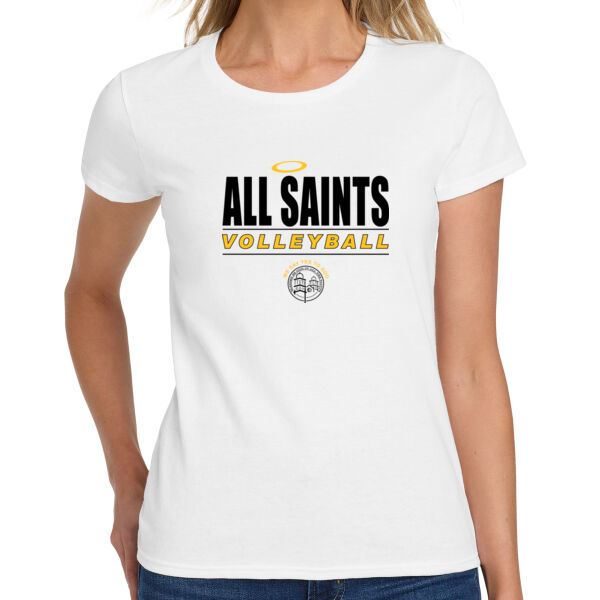 All Saints CYO Volleyball Ladies Heavy Cotton 100% Cotton T Shirt Thumbnail