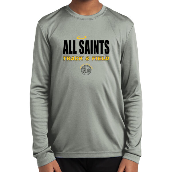 All Saints CYO Track and Field Youth Long Sleeve PosiCharge ® Competitor Tee Thumbnail