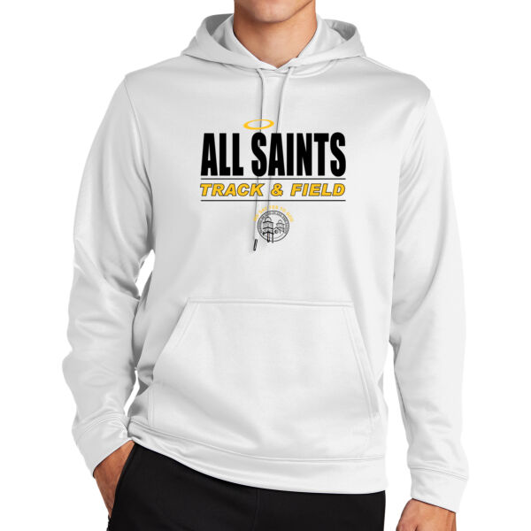 All Saints CYO Track and Field Sport Wick ® Fleece Hooded Pullover Thumbnail