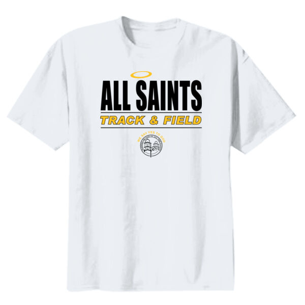 All Saints CYO Track and Field Youth Heavy Cotton 100% Cotton T Shirt Thumbnail