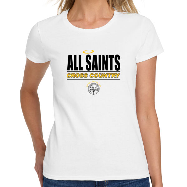 All Saints CYO Cross Country Ladies Heavy Cotton 100% Cotton T Shirt Thumbnail