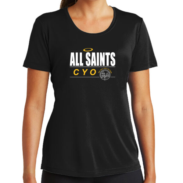 All Saints CYO Ladies PosiCharge ® Competitor Tee Thumbnail
